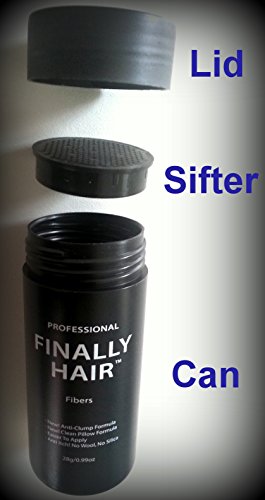 Hair Building Fibers Dark Salt & Pepper 28g - Keratin Concealer