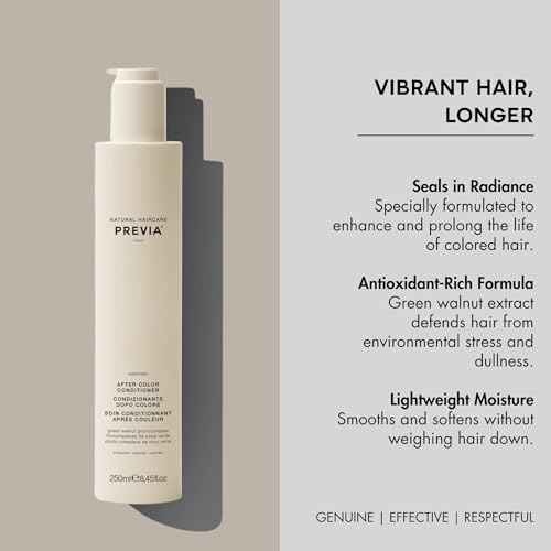 PREVIA Keeping Organic Green Walnut Colour Shine Coloured Hair Conditioner 250 ml