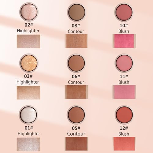 3-Piece Cream Contour Stick Kit with Highlighter & Blush