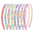 8PCS Glitter Headbands for Women - Non-Slip Multicolor Hairbands