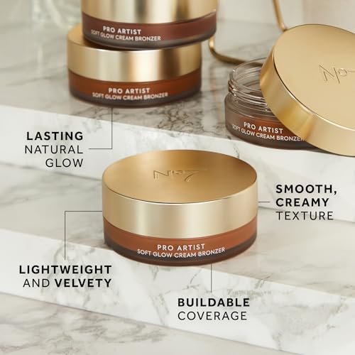 No7 Pro Artist Soft Glow Cream Bronzer – Medium 1.26 Oz