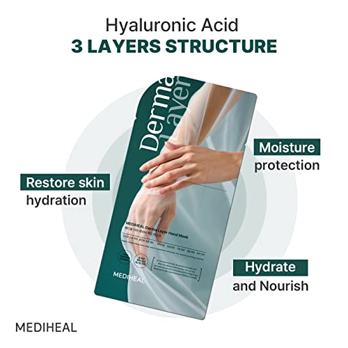 Mediheal Derma Layer Hand Mask 5-Pack - Hyaluronic Acid Treatment