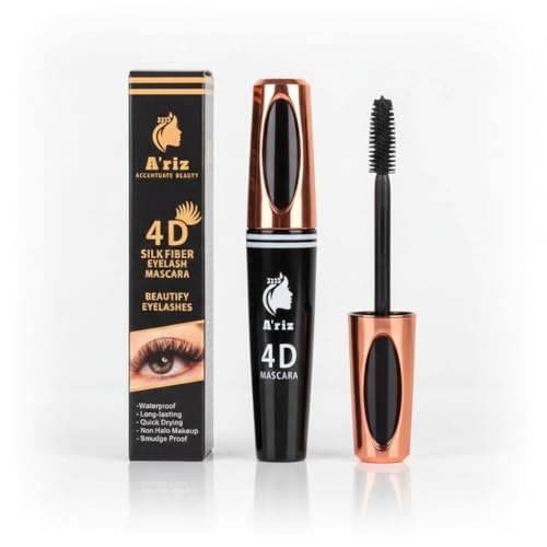 A'riz 4D Waterproof Mascara - Long Lasting Black