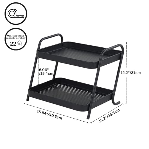 NobleForm 2-Tier Liquor Bottle Display Shelf