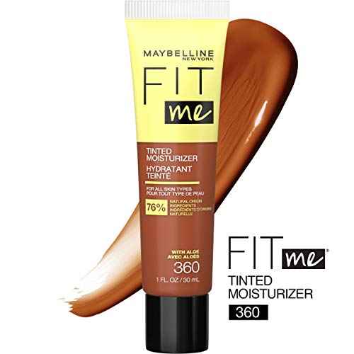 Maybelline Fit Me Tinted Moisturizer, Natural Coverage, Face Makeup, 360, 1 Count