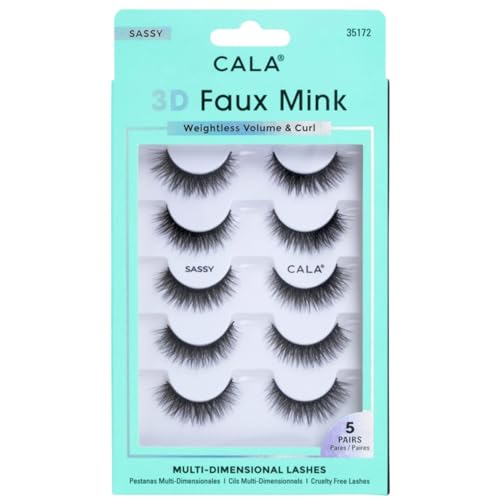3D Faux Mink Lashes Sassy - 5 Pack by Cala