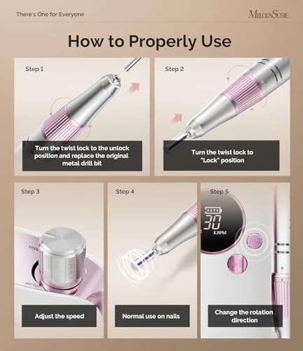 MelodySusie SC320F 30000RPM Rechargeable Nail Drill