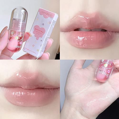 Hydrating Lip Oil Set, 3-Piece Fruit Flavors for Kids
