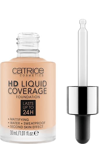 Catrice | HD Liquid Coverage Foundation | High & Natural Coverage | Vegan & Cruelty Free (025 | Warm Oat)