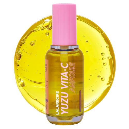 LALARECIPE Yuzu Vitamin C Serum with Niacinamide 5% & AHA, Korean Skin Care for Face, Hydrating Facial Serum for Uneven Skin Tone & Dark Spots (1.69 Fl Oz / 50ml)