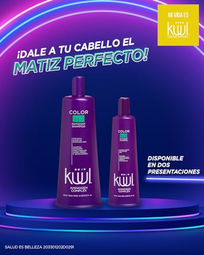 KUUL Purple Matizant Shampoo 33.81 oz - Neutralizes Yellow Tones