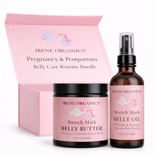 Belly Bundle Organic Stretch Mark Cream & Oil (Large)
