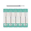 Hytoos 1mm Mini Flame Nail Drill Bits - 5Pcs Cuticle Cleaners