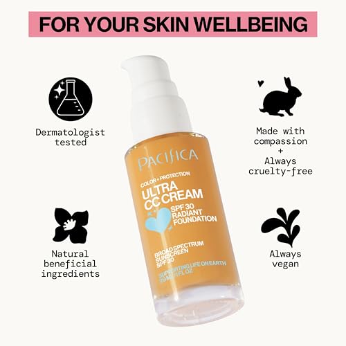 Pacifica Ultra CC Cream Radiant Foundation SPF 17 Warm/Medium