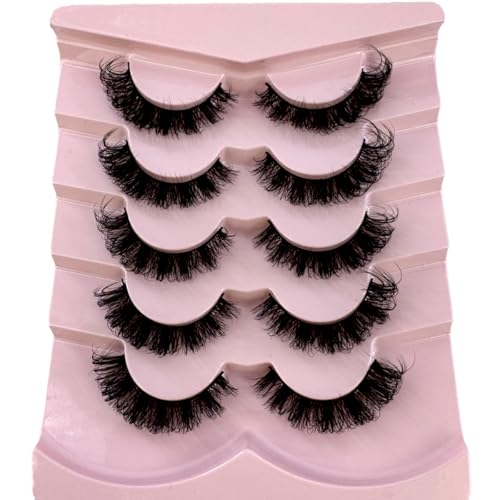 Cat Eye 3D Fluffy False Lashes 5 Pairs - Reusable