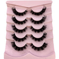 Cat Eye 3D Fluffy False Lashes 5 Pairs - Reusable