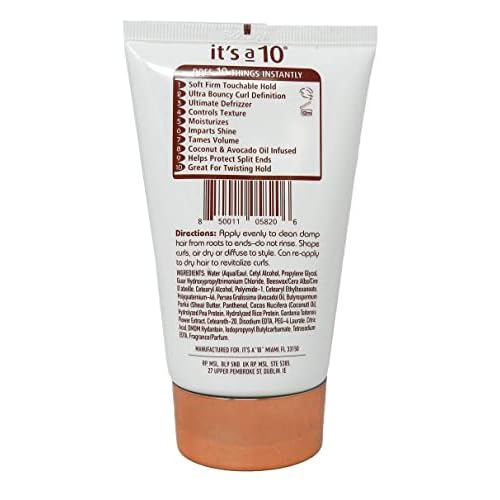 It's a 10 Haircare Coily Miracle Curl Cream, 4 Ounce