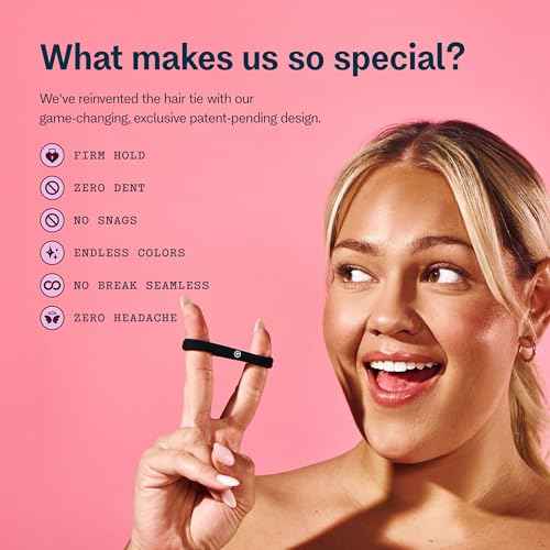 Gimme Beauty Fine Hair Elastic Bands - Slim-Fit Elastic Ties for Fine, Brittle, or Bleached Hair - No-Dent, Gentle-Grip Ponytail Holders for All-Day Comfort - 12 Pack, Light Brown