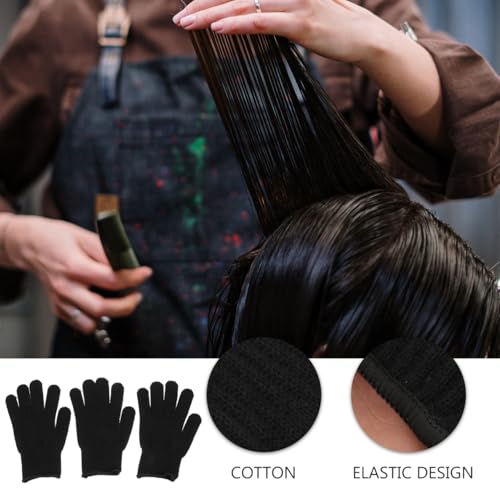 Heat Resistant Hair Styling Gloves 3 Pack - Heat Proof Insulated Hand Protection