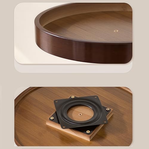 Bamboo 360° Rotating Makeup Organizer | 2-Tier Vanity Turntable