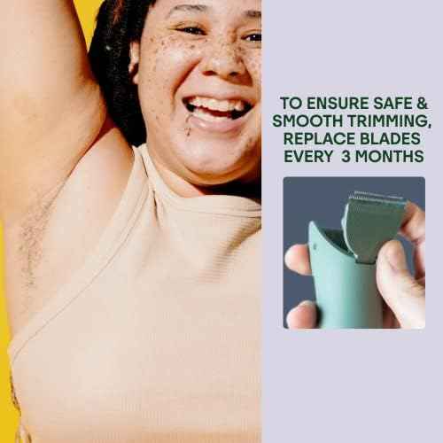 Meridian - Trimmer Replacement Blade - Sage Ceramic Blades for Electric Body & Pubic Hair Trimmer - 3 Pack