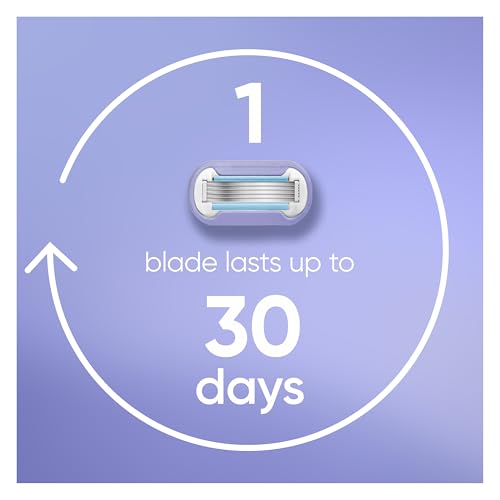 Gillette Venus Deluxe Smooth Swirl Womens Razor Blade Refills, 6 Count, Moisture Ribbon to Protect Against Irritation, Holiday Gifts for Women