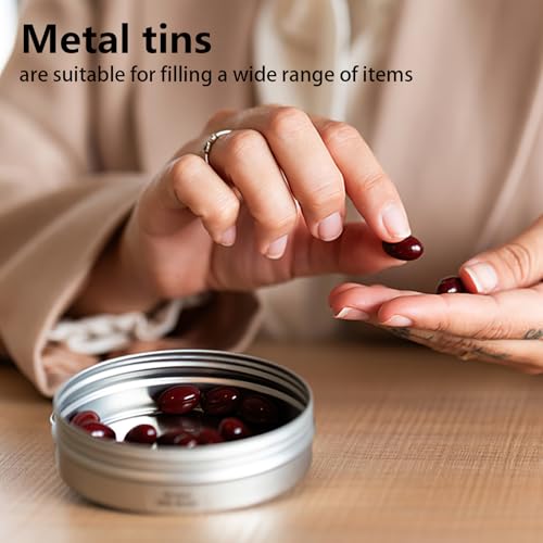 12 Pack 2oz Aluminum Salve Tins with Screw Lids