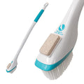 Miracle 30-Inch Long Handle Foot Brush with Pumice Stone for Shower