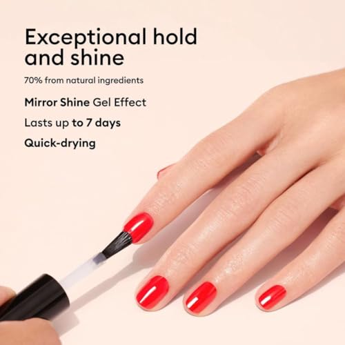 Manucurist Green Sunshine Gel Effect Top Coat - Vegan Nail Polish 15ml