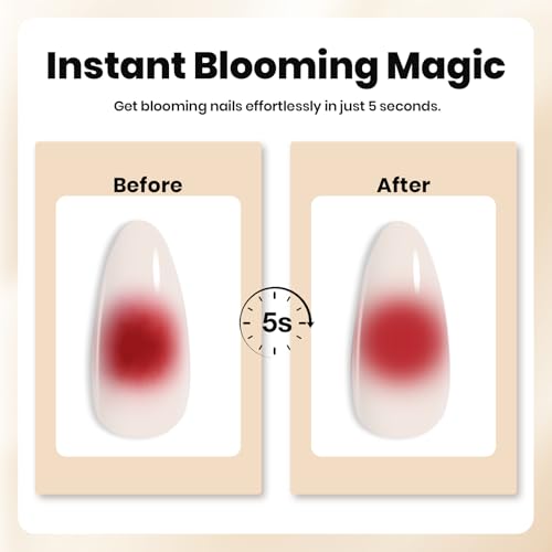 Beetles Blooming Gel for Nails D-Clear-1 Instant Floral & Watercolor Effects