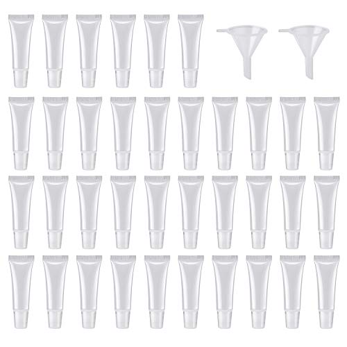 50Pcs 10ml Empty Lip Gloss Tubes Empty Lip Balm Tubes for DIY Lip Gloss Balm Cosmetic