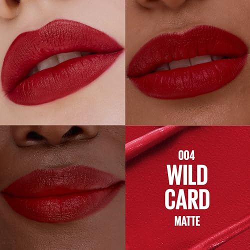 Maybelline Serum Lipstick - 8HR Plumping Moisture, Wild Card Red