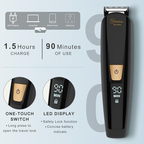 Hatteker 21-in-1 Mens Grooming Kit - Beard, Body & Groin Trimmer