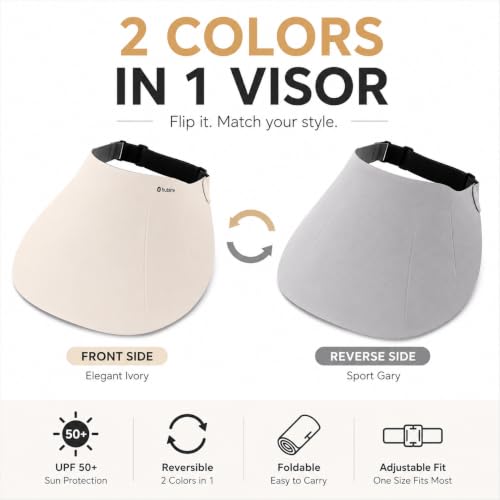 Wide Brim UV Protection Sun Visor Hat for Women - Ponytail Style