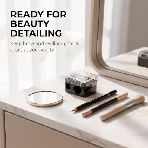 Multi-Size Eyeliner & Lip Pencil Sharpener - Portable Makeup Tool