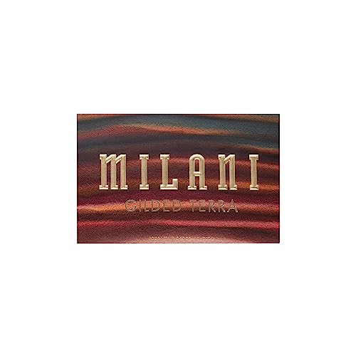 Milani Gilded Terra Eyeshadow Palette - Eye Shadow Palettes For Intense Color Pop, 15 Hyper-Pigmented Eye Shadows