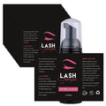 50PCS Lash Shampoo Label Stickers for Bottle, Lash Extension Stickers for Foam Pump Bottle Lash Bath Wash Label Personalised Stickers (A)