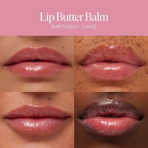 Summer Fridays Lip Butter Balm - Conditioning Lip Mask and Lip Balm for Instant Moisture, Shine and Hydration - Sheer-Tinted, Soothing Lip Care - Birthday Cake (.5 Oz)