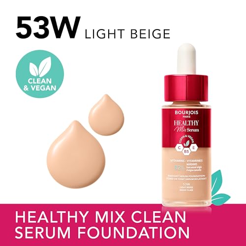 Bourjois Healthy Mix Serum Foundation 53W Light Beige