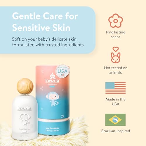 Afeto Baby Cologne Alcohol-Free 3.4 oz - Gentle Fragrance