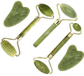 Jade Roller & Gua Sha Set - 5-in-1 Facial Massage Tool Kit