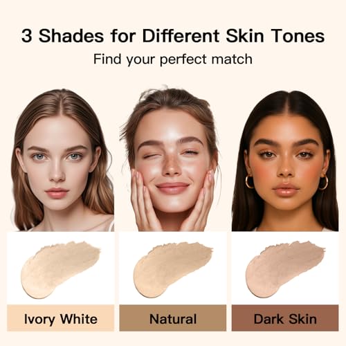 Color-Changing Foundation Stick with Brush - Medium to Full Coverage