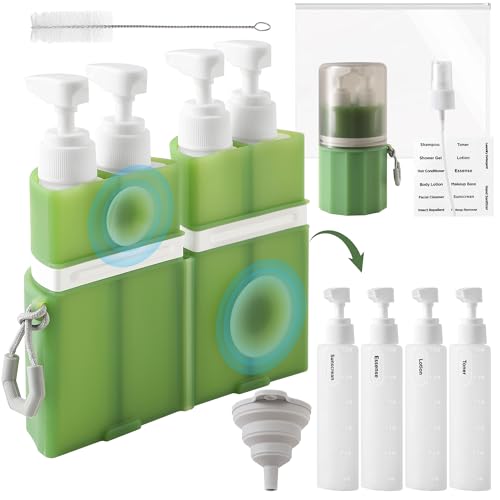 SESENSE TSA Approved Travel Bottles 4-in-1 Leak Proof Set