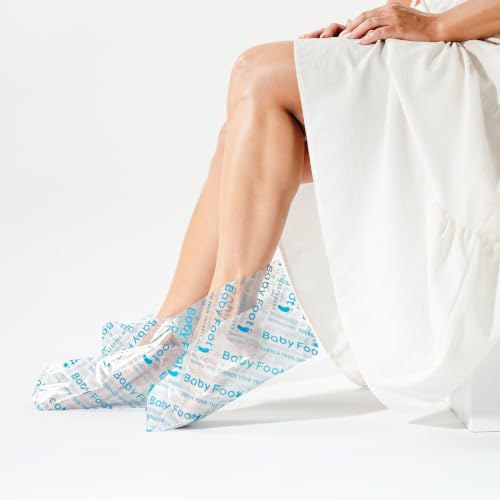 Moisturizing Foot Mask for Dry Cracked Feet - 15 Minute Spa Treatment with Collagen & Hyaluronic Acid