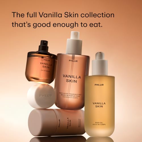 PHLUR Vanilla Skin Body Mist – Vanilla Skin, 8 fl oz, Hair & Body Perfume for Women