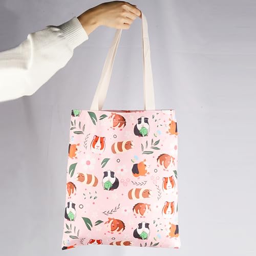 XYANFA Guinea Pig Makeup Bag - Cute Animal Gifts For Girls & Women - Zipper Pouch (Tote Bag)