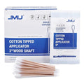 JMU Medical Cotton Swabs with Sturdy Wooden Sticks - 1000 Count