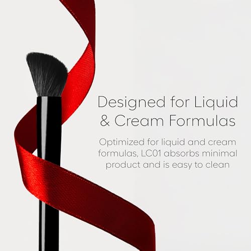 rephr LC 01 Concealer Brush, Synthetic Bristles, designed for Liquids and Cream Based Products