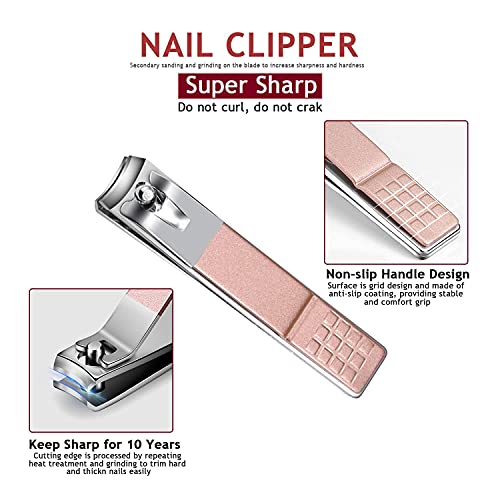 Professional 5-Piece Manicure Set with Stainless Steel Tools