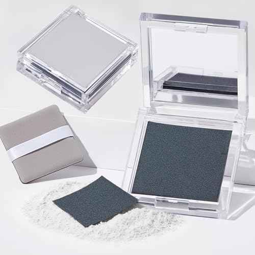 Oil Blotting Paper with Powder - 300 Sheets with Mirror, Puff & Refills, Absorbs Excess Face Oil, Controls Shine, Gentle for Makeup Use